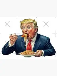 The Viral Moment of Trump Eating Spaghetti