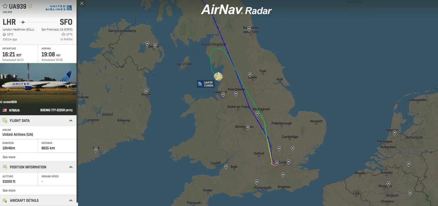 Emergency Incident on United Airlines Flight UA939