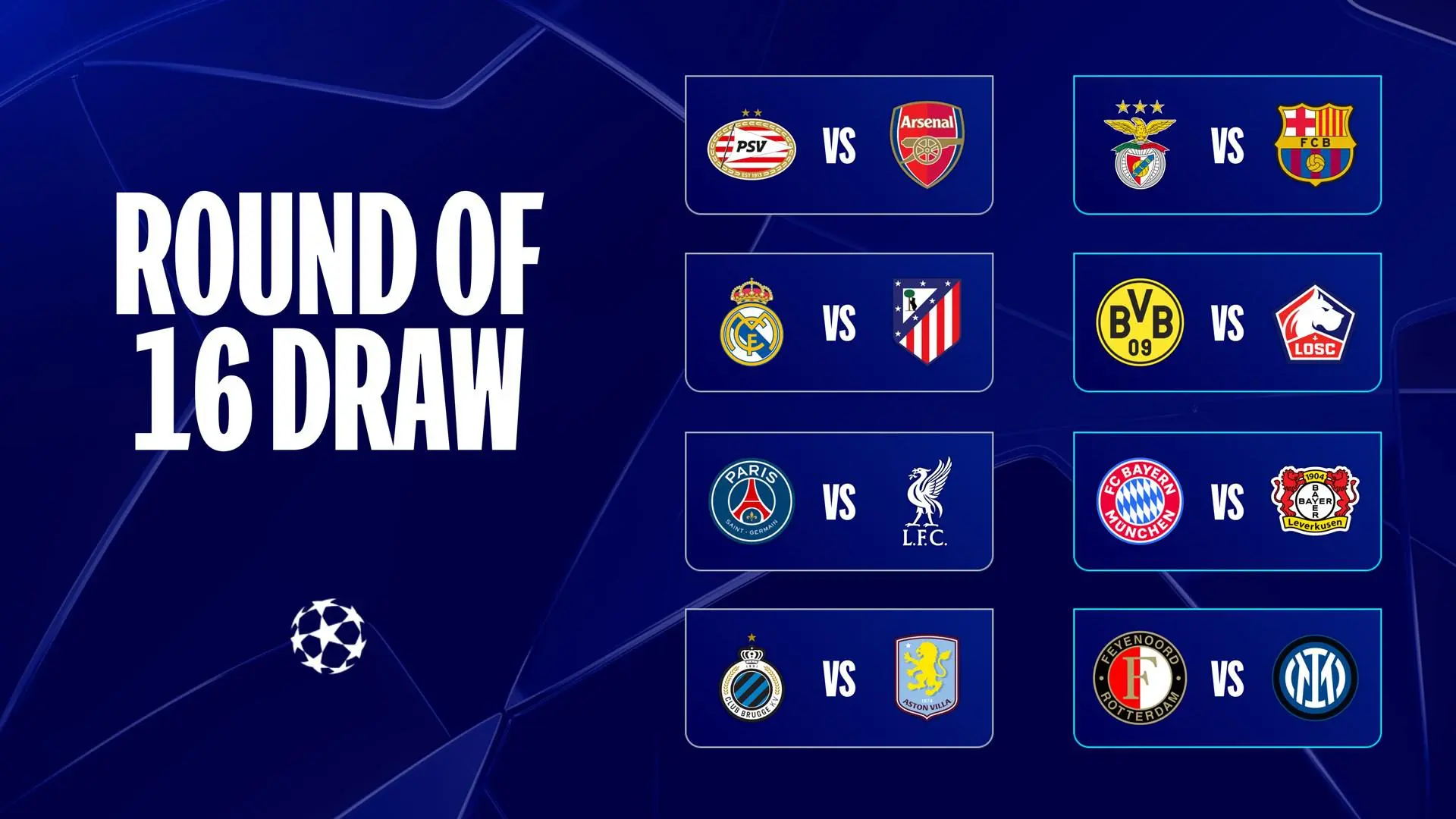 Upcoming Champions League Fixtures for 2023