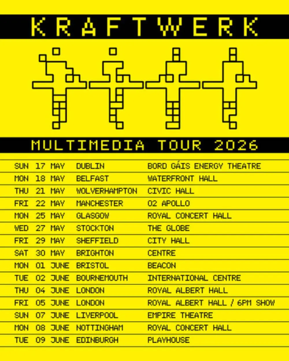 Kraftwerk Announces Exciting Tour for 2026
