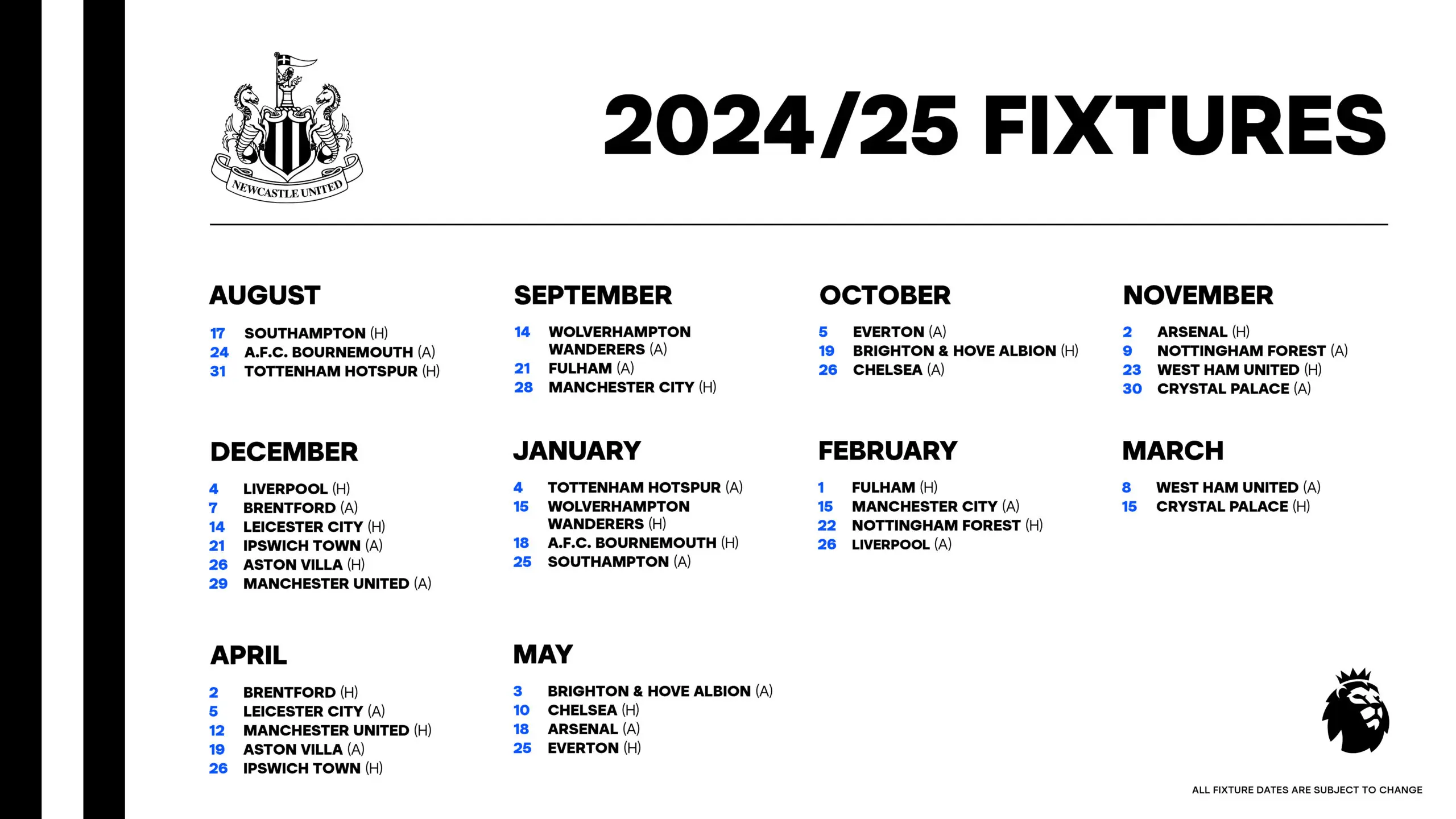 Upcoming NUFC Fixtures: Your Guide to the 2023 Season