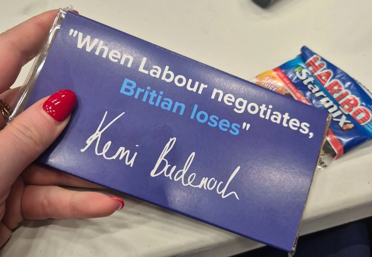 The Sweet Surprise: Chocolate Bar at the Tory Party Conference