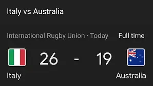 Italy vs Australia: A Thrilling Sporting Rivalry