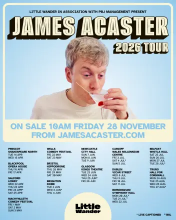 James Acaster Tour: Upcoming Dates and Highlights for 2023