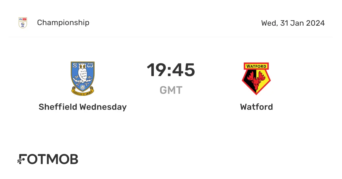 Watford vs Sheffield Wednesday: A Detailed Match Preview
