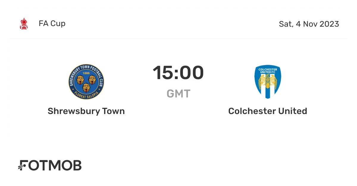 Colchester vs Shrewsbury: A Match to Remember