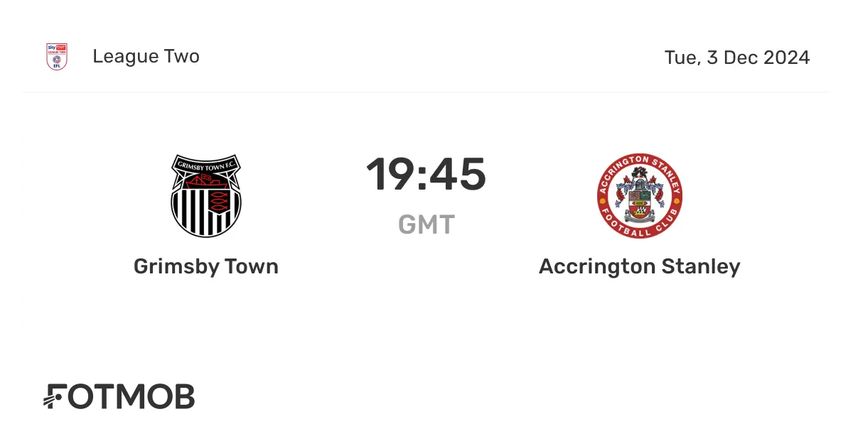 Grimsby Town vs Accrington Stanley: Match Preview and Insights
