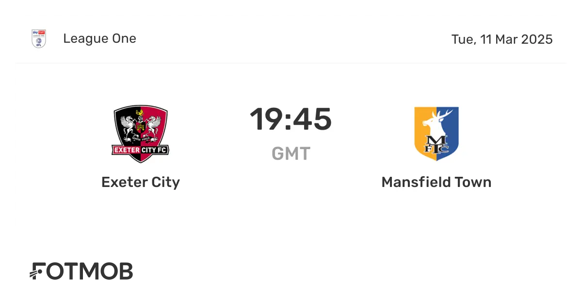 Mansfield Town vs Exeter City: A Clash to Watch This Weekend