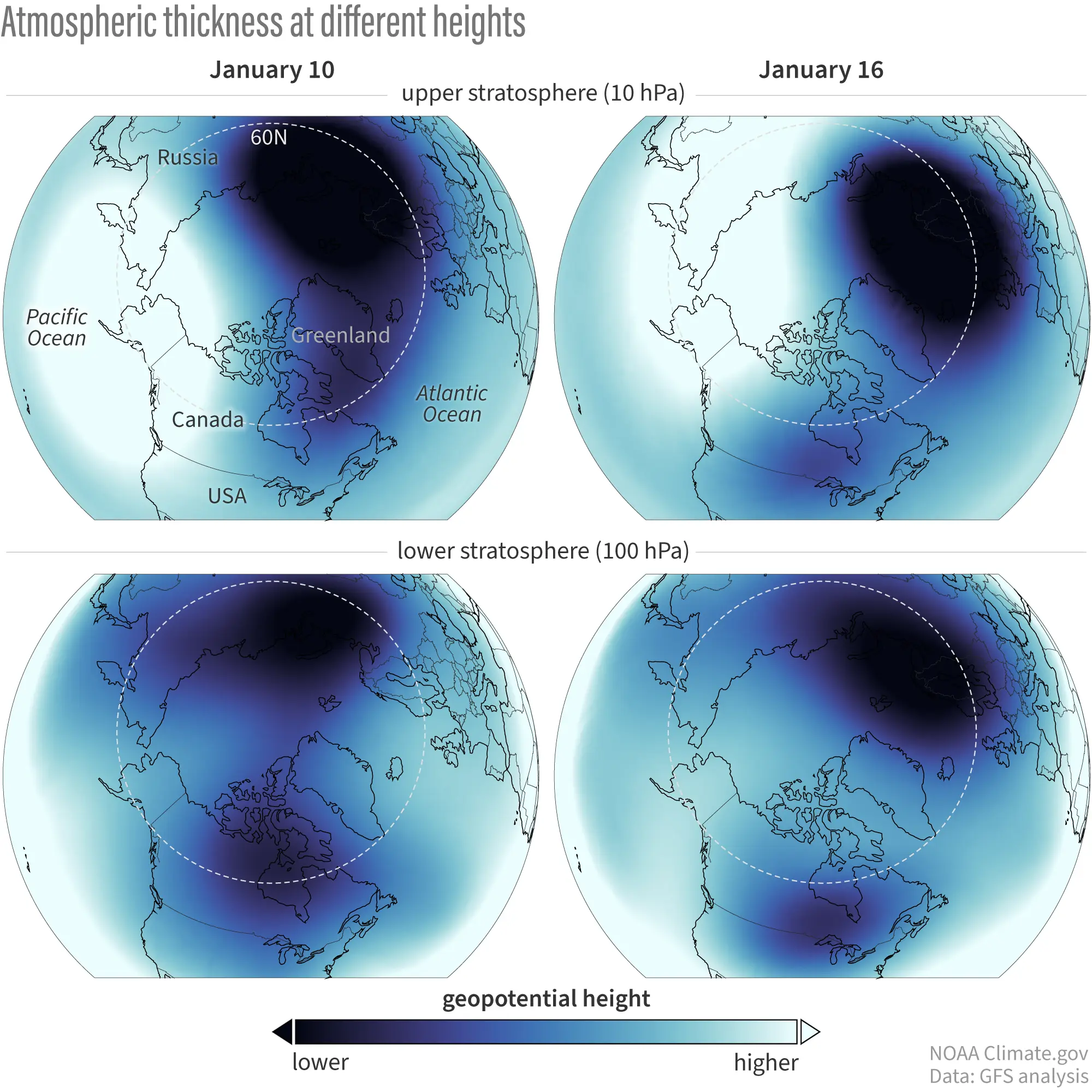 Understanding the Polar Vortex Split Forecast
