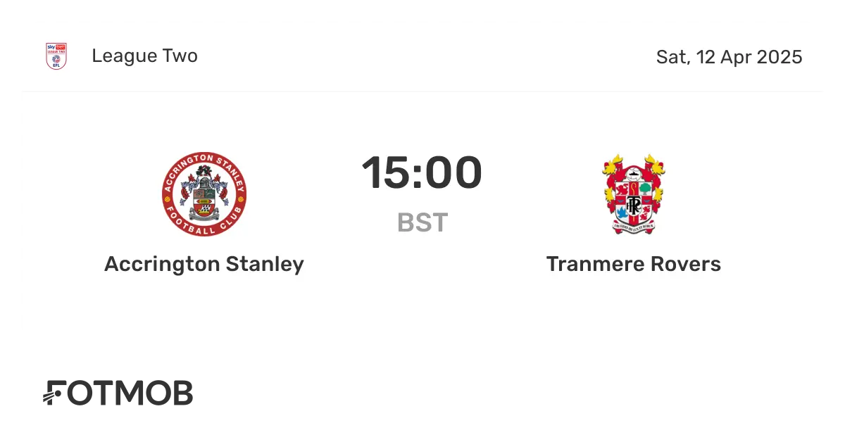Tranmere vs Accrington Stanley: Key Moments from the Match