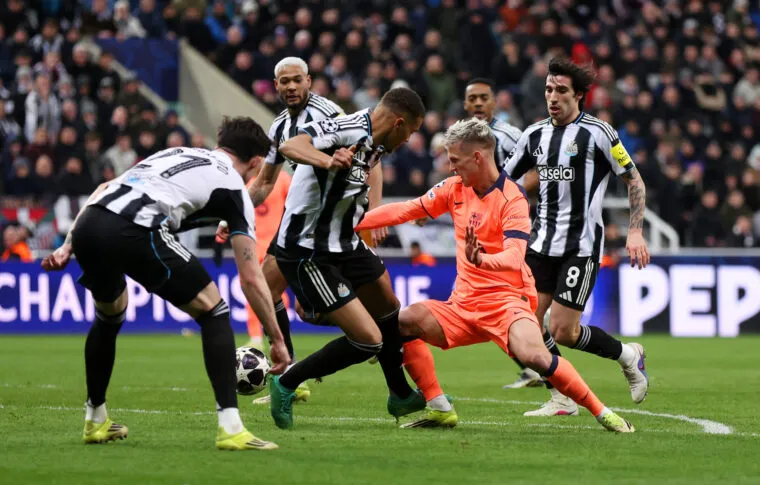Barca Draws Against Newcastle in Champions League Clash