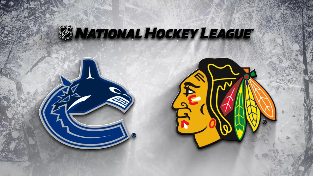 Canucks vs blackhawks