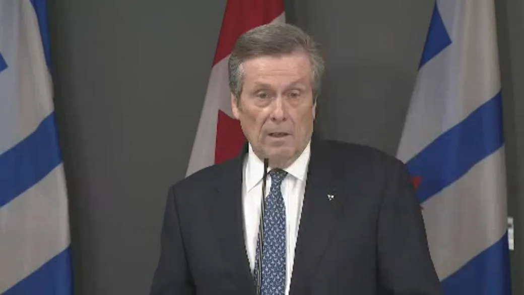 John Tory Announces He Will Not Run for Mayor of Toronto