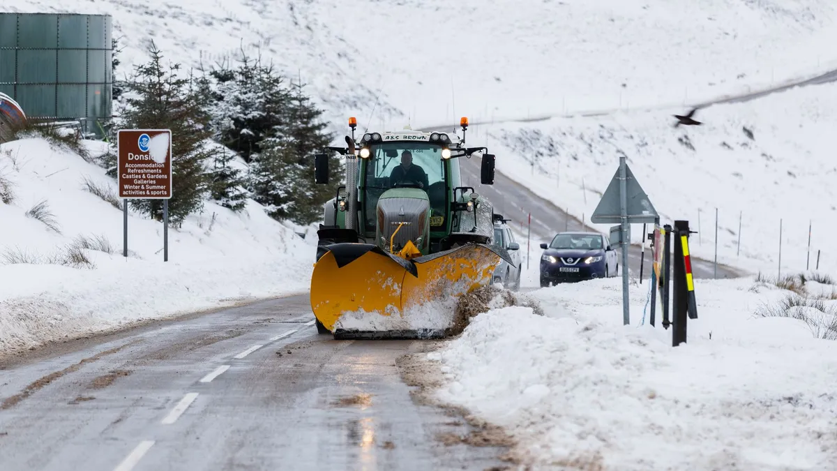 Heavy snow warning which states: What is the are affected?