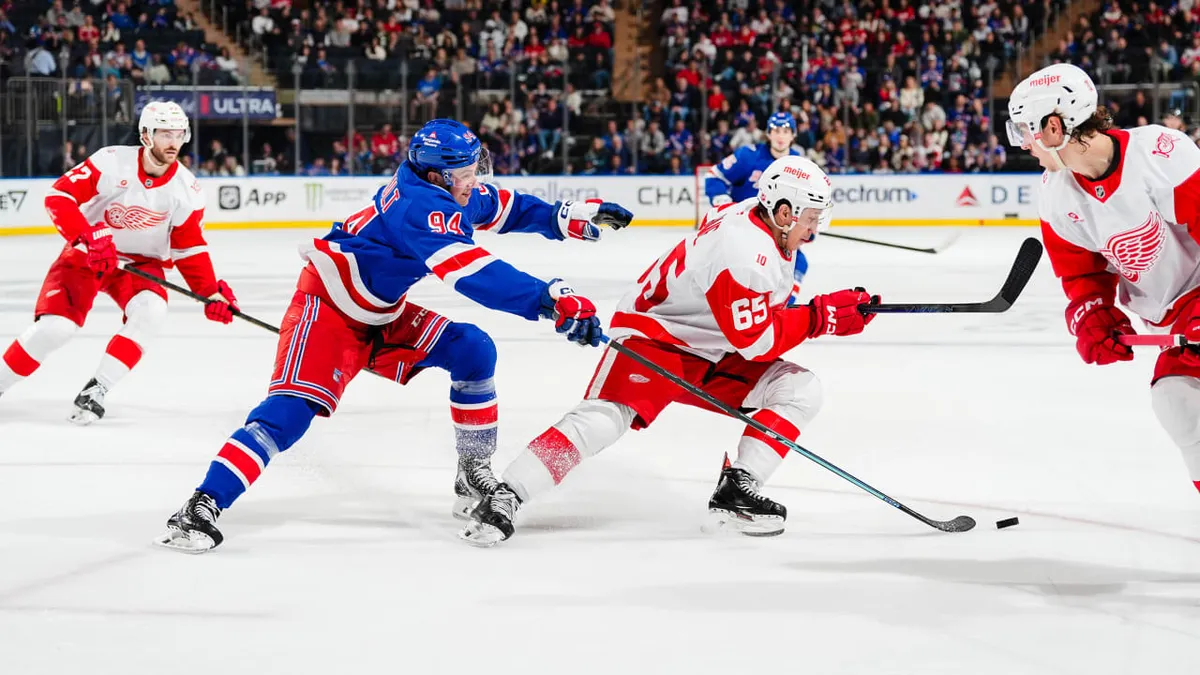 Red wings vs rangers: What Happened in the  Match?