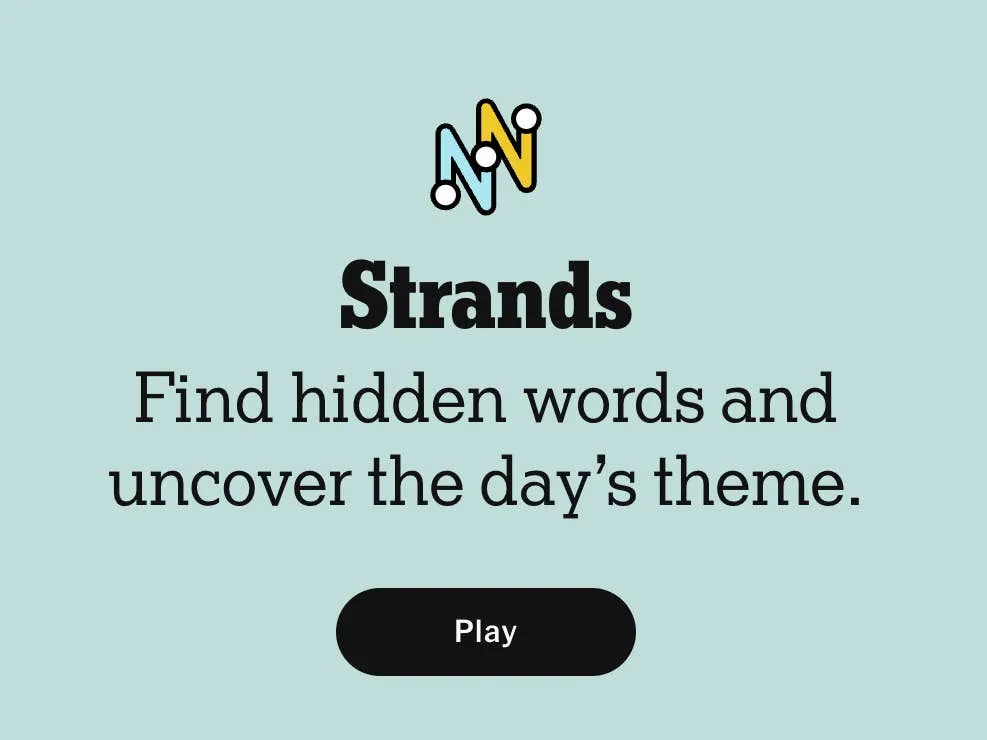 Nyt strands hints: What are today’s ?